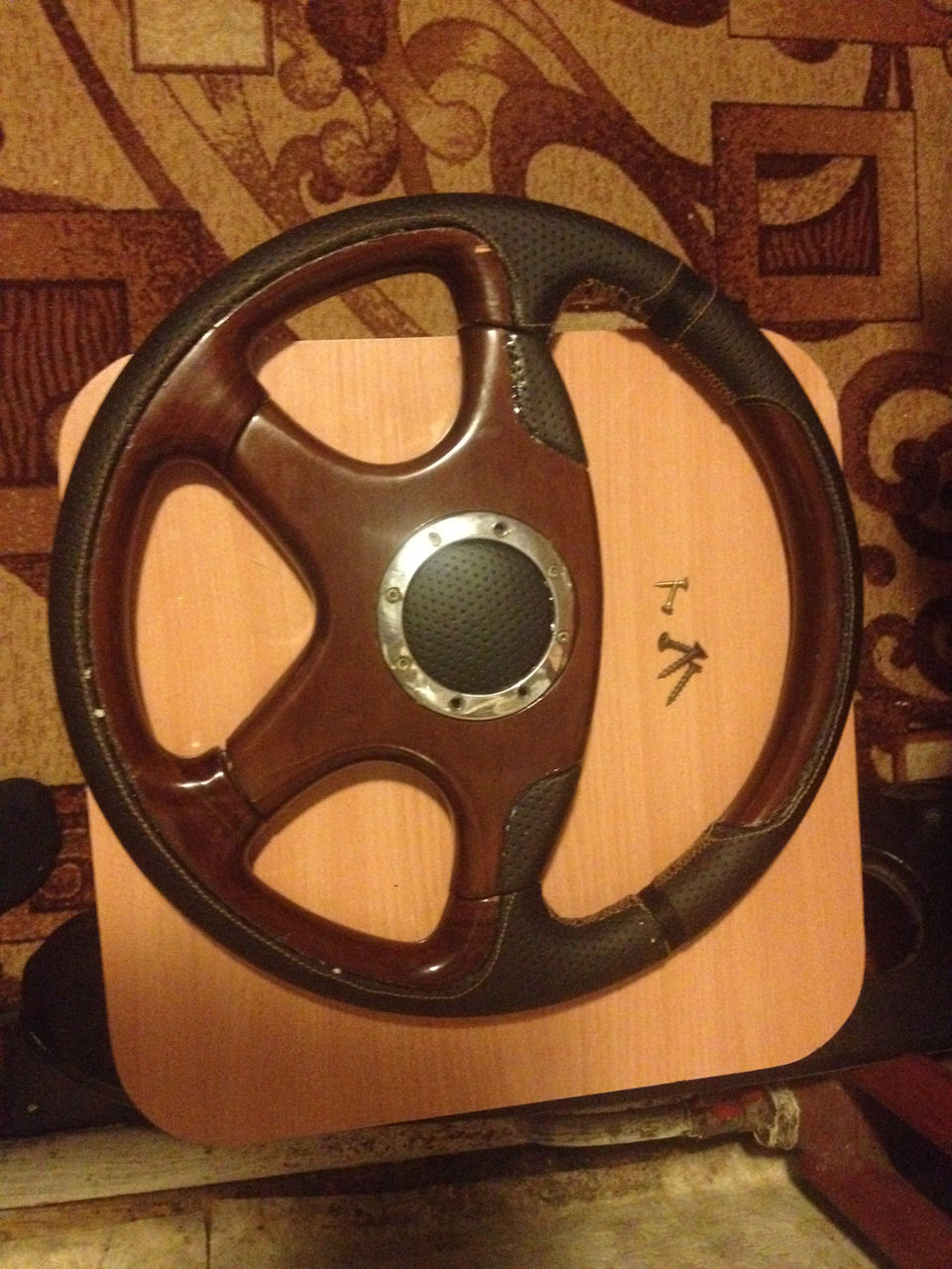 Обтяжка руля кожей ( финал) — Lada 2106, 1,3 л, 1997 года | стайлинг ...