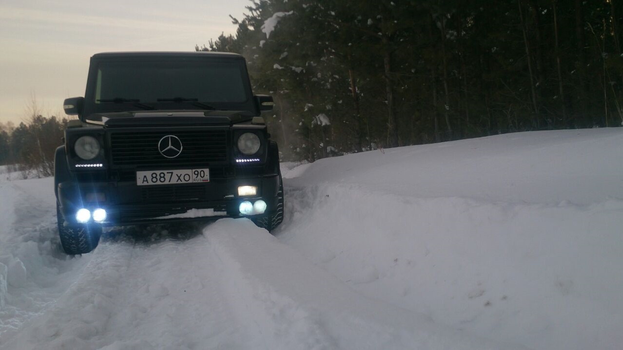 Mercedes Benz g55 AMG зима