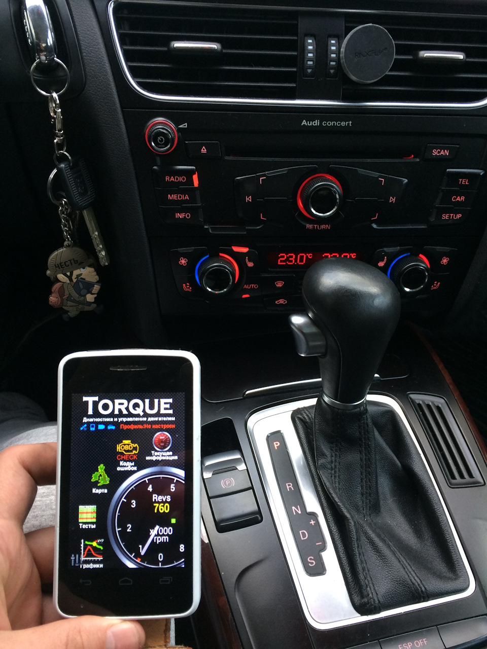 ELM 327 obd 2 Bluetooth — Audi A4 (B8), 1,8 л, 2009 года аксессуары