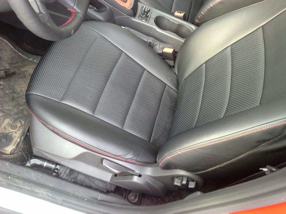 Чехлы, ПОЧЕМУ ЭКОКОЖА ( КОЖЗАМ) . — Ford Focus Hatchback III, 1,6 л ...