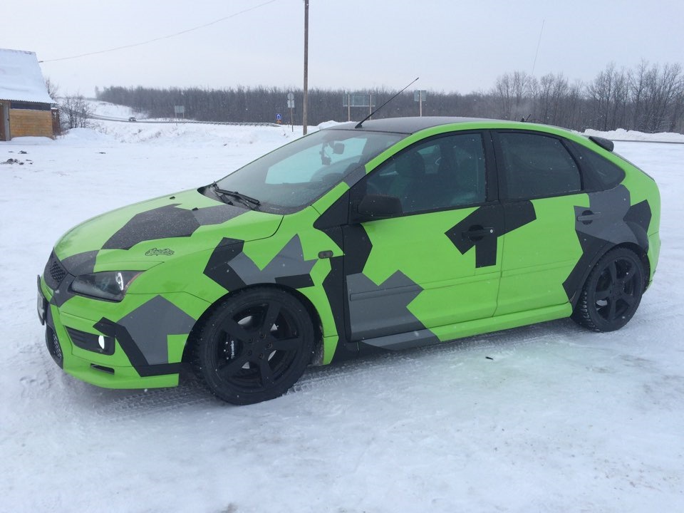 Ford Focus 2 матовый хаки