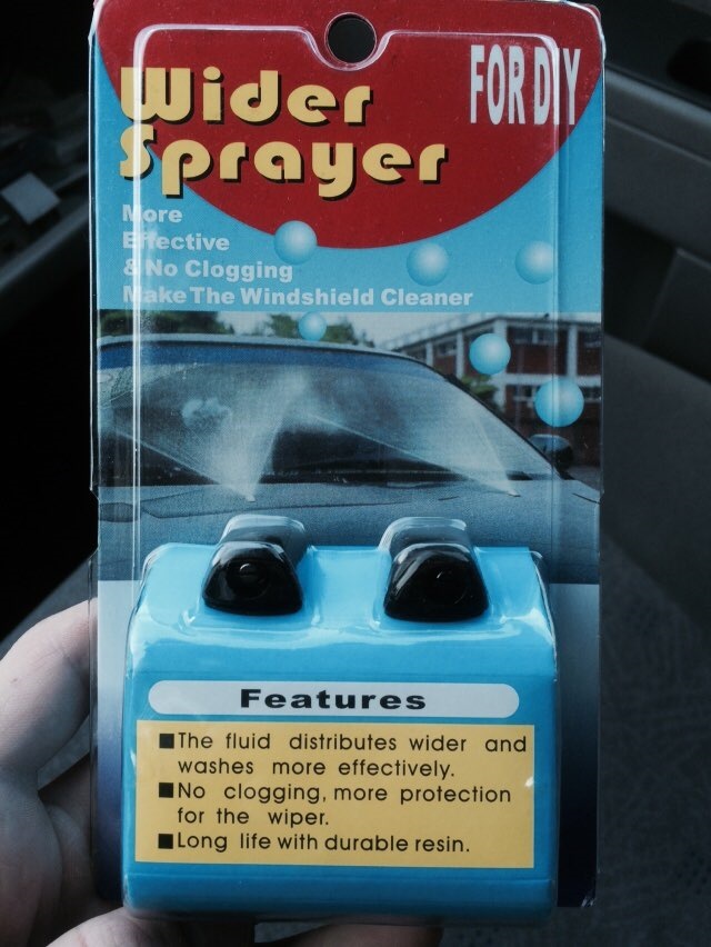 Веерные форсунки омывателя + подсветка печки — Lada Приора седан, 1,6 л ...