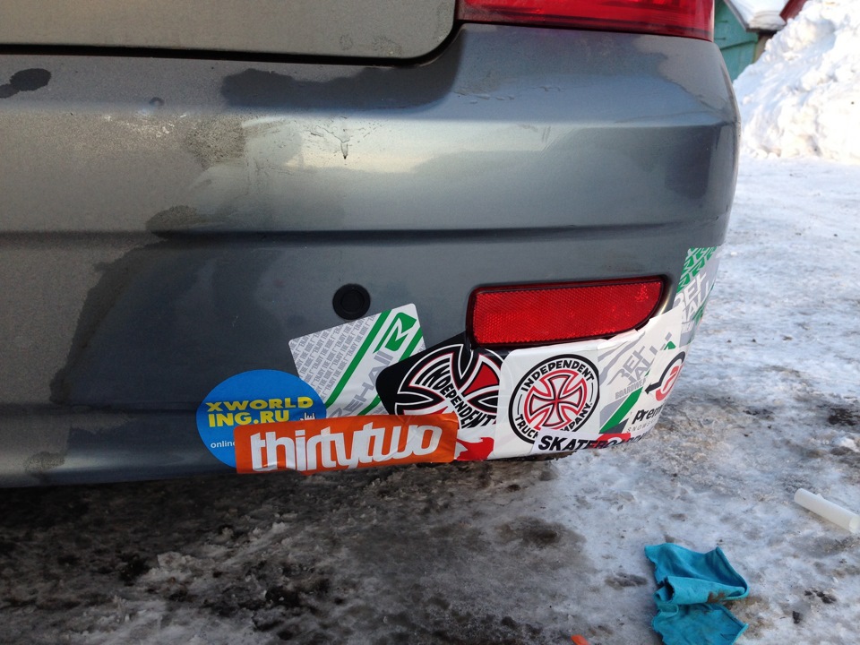 Ремонт заднего бампера) — Lada Приора хэтчбек, 1,6 л, 2009 года ...