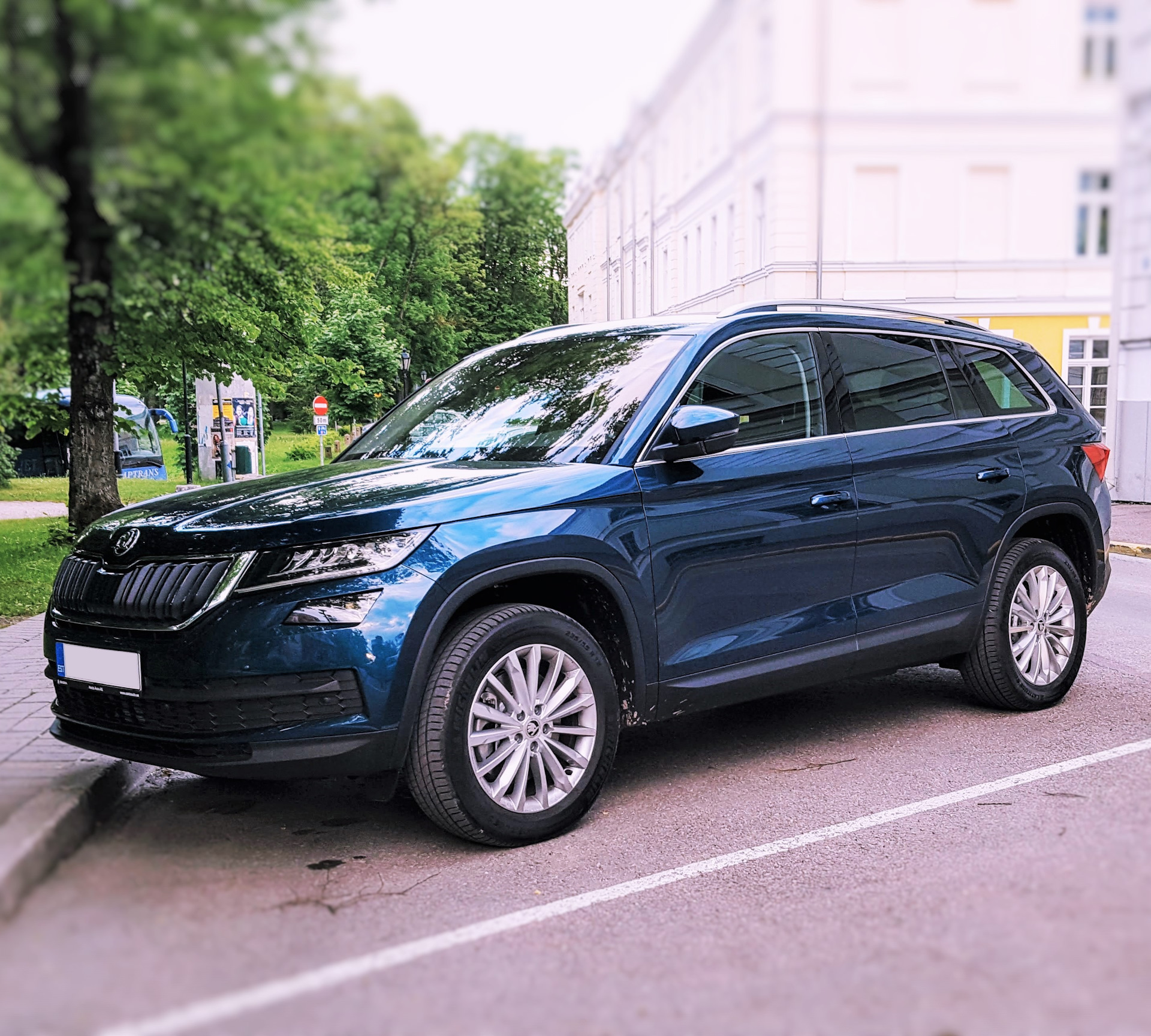 Кодиак отзывы. Skoda Kodiaq Blue. Skoda Kodiaq синий. Skoda Kodiaq Lava Blue. Шкода Кодиак синий металлик.