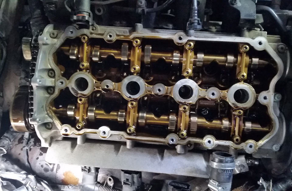 Замена межвальной цепи — Audi A4 (B7), 2 л, 2005 года | визит на сервис ...