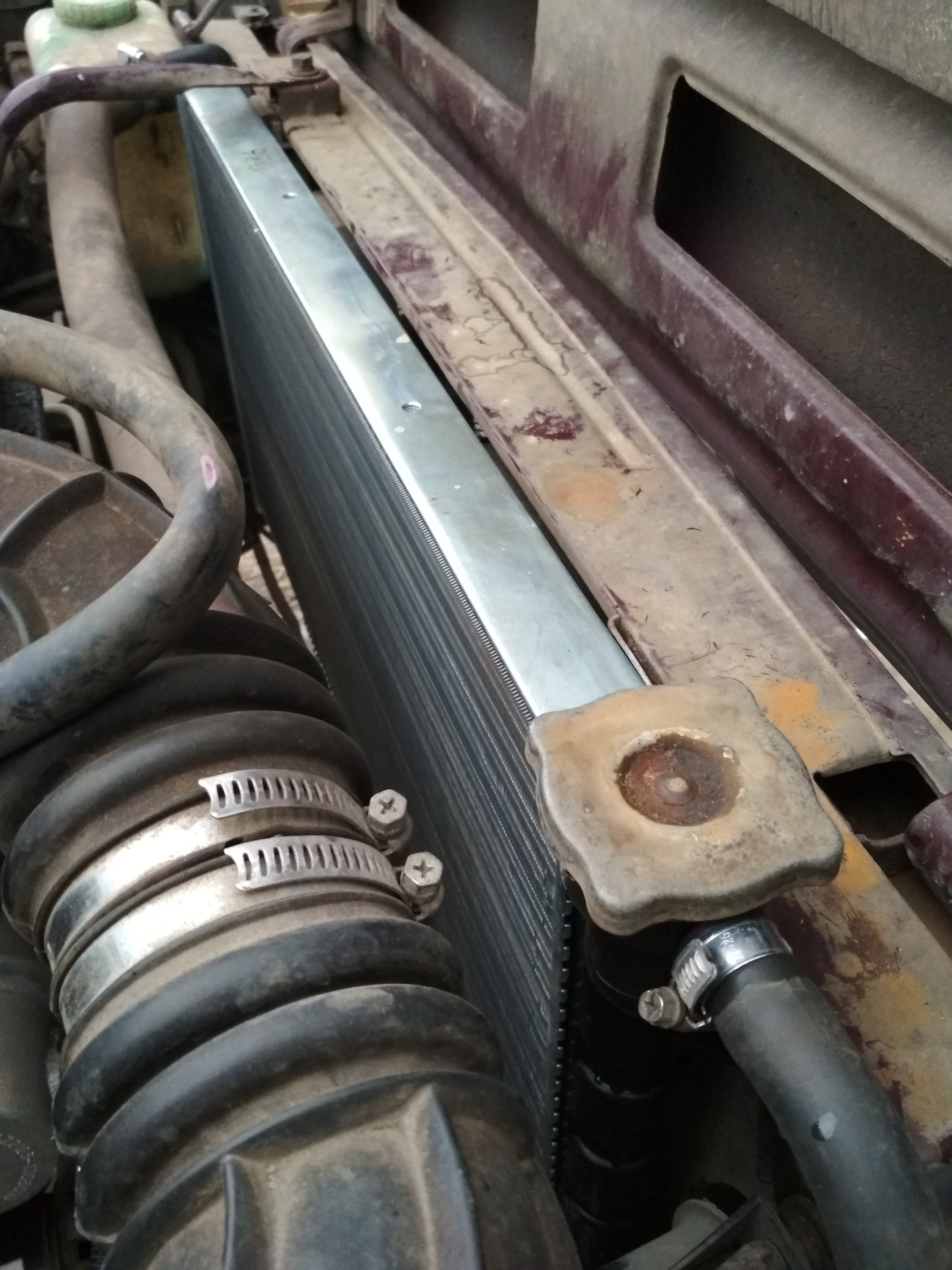 Система охлаждения под шевроле на инжекторной ниве! — Lada 4x4 3D, 1,7 ...