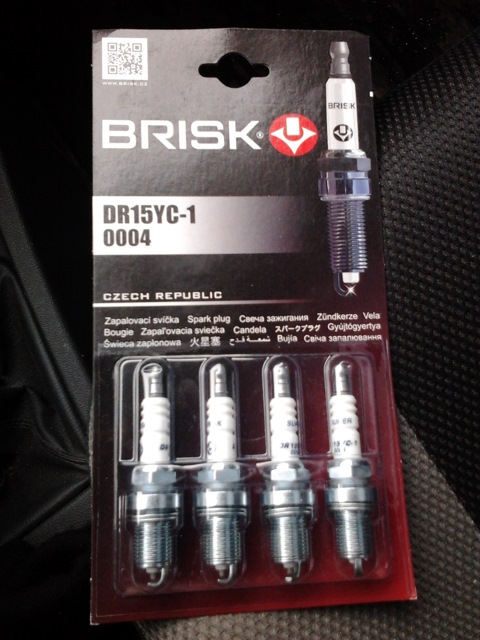 DR15YC1 Свеча зажигания ВАЗ-2112 DR15YC-1 SUPER комплект BRISK ...