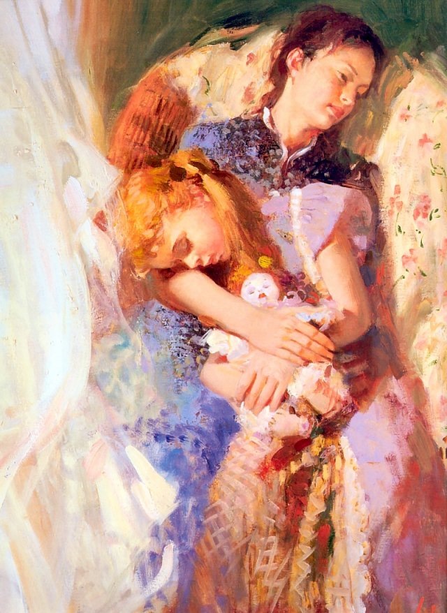 Картина материнство. Пино Даени картины мать и дитя. Pino Daeni материнство. Картина Пино Даени мама и дочь. Художник Tom Sierak материнство.