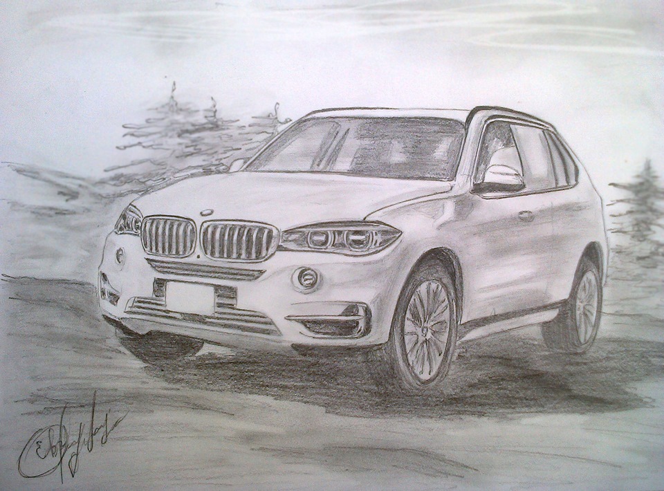 Как нарисовать bmw x5