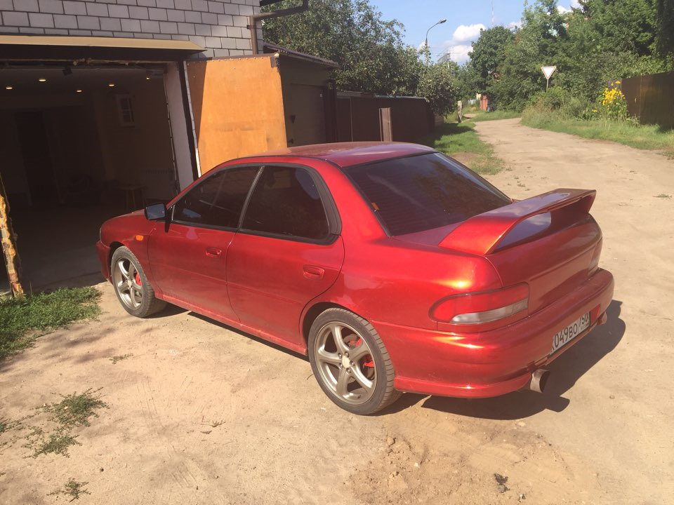10.Снял тонировку — Subaru Impreza WRX (GC/GL), 2 л, 1997 года ...
