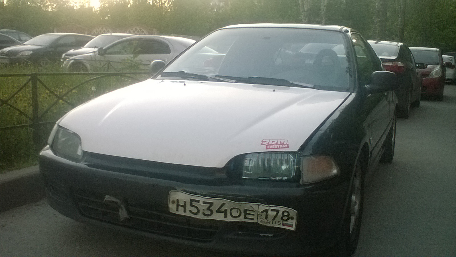 Пятилитровая фара — Honda Civic Hatchback (5G), 2,3 л, 1993 года ...