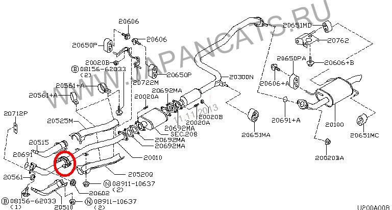 Ниссан альмера g15 выхлопная система схема