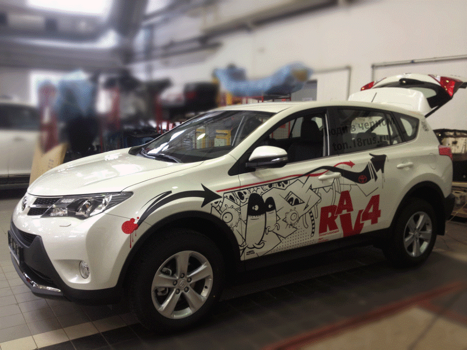 Rav4 аэрография