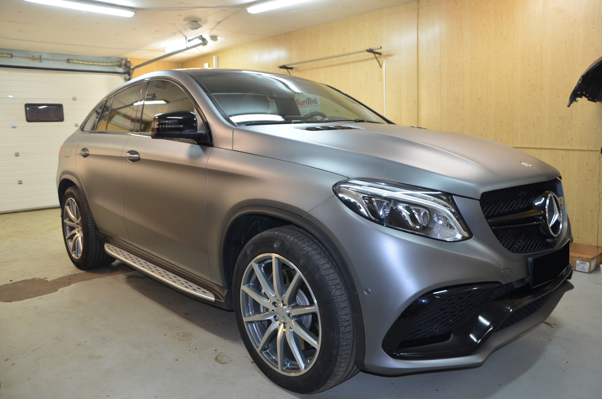 мерседес amg gle coupe 63 серый матовый