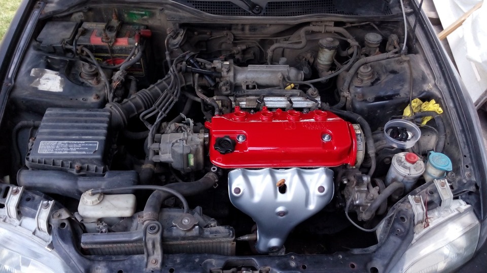 Клапанная крышка Часть 2 — Honda Civic Coupe (5G), 1,5 л, 1996 года ...