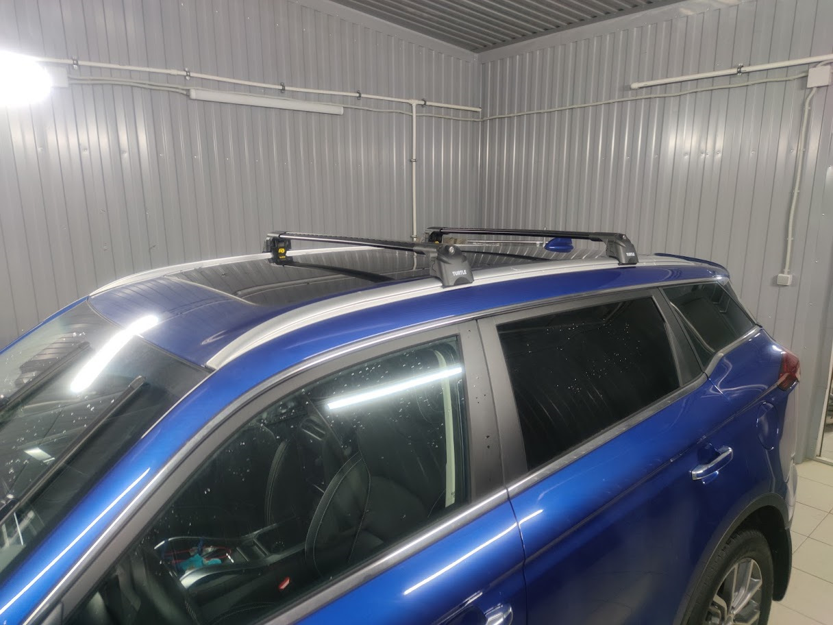 Багажник Turtle Air2 — Geely Atlas Pro, 1,5 л, 2021 года | аксессуары ...