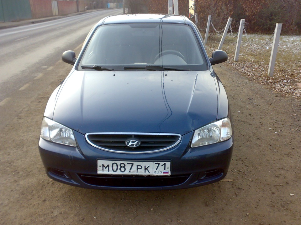 Оригинальный капот hyundai accent