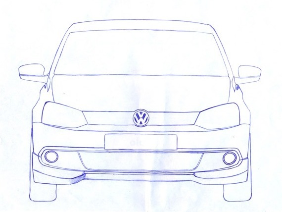 Как нарисовать volkswagen