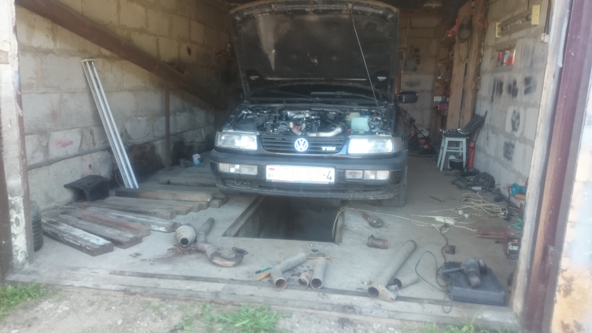 вырезаем катализатор — Volkswagen Passat Variant (B4), 1,9 л, 1996 года ...