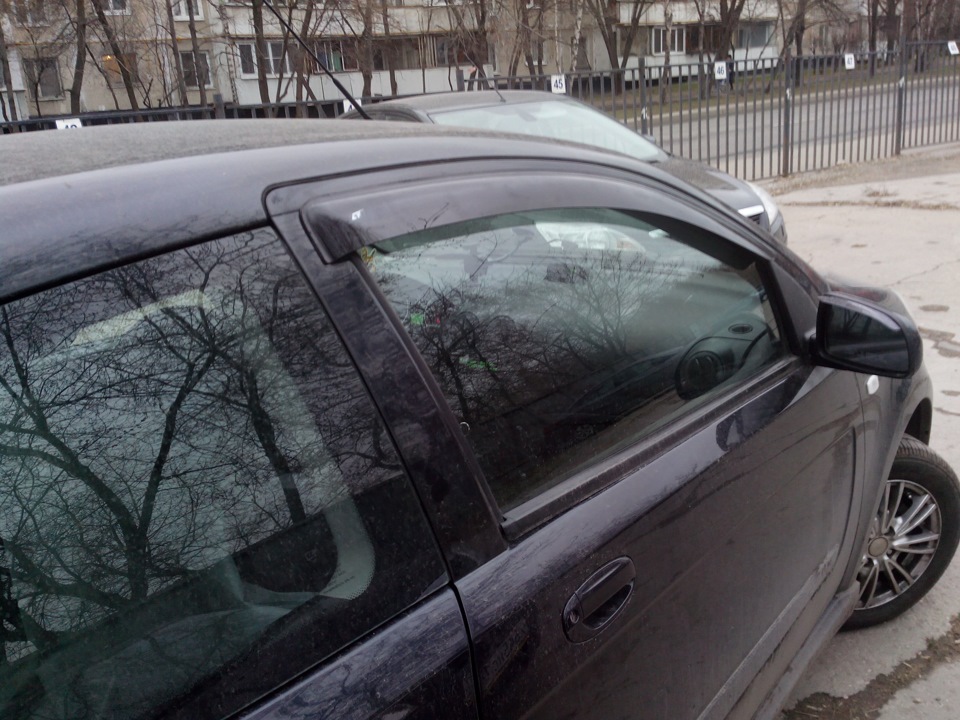 Дефлекторы на окна — Chevrolet Aveo 3-door, 1,4 л, 2010 года ...