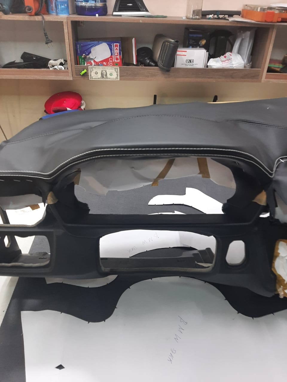 Опция (S4M5A) панель приборов, обтянутая кожей — BMW 3 series (F30), 3 ...