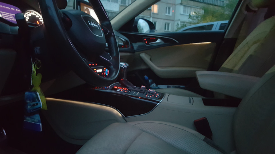 Контурная подсветка audi a6 c7