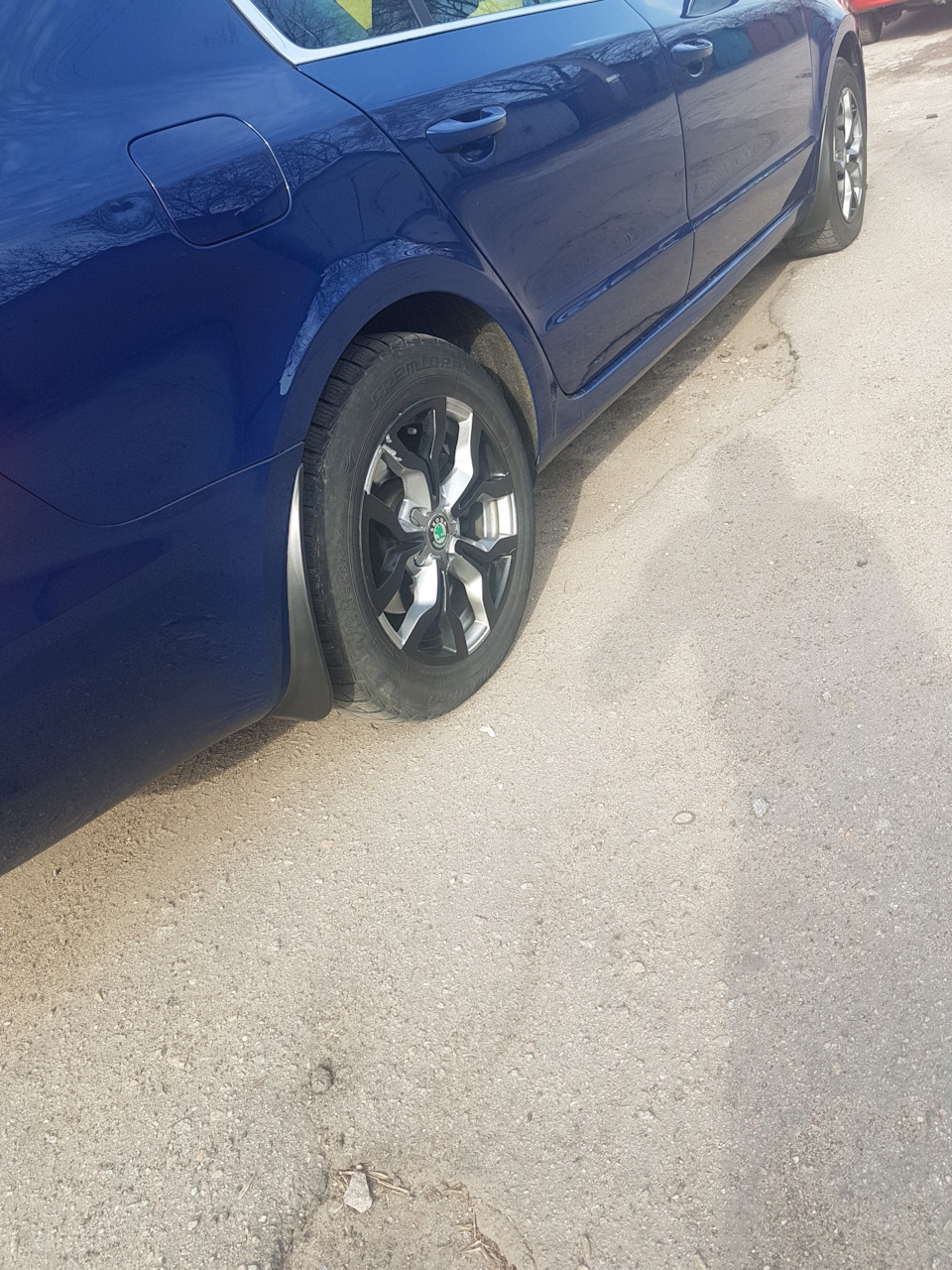 Передние и задние брызговики — Skoda Superb Mk2, 2 л, 2012 года ...