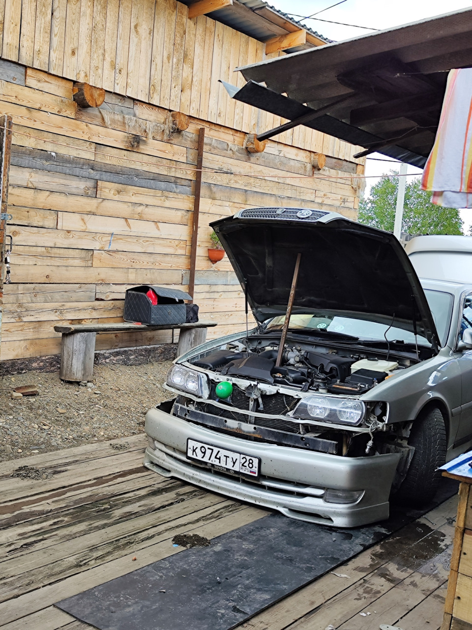 Установка габаритной антенны! — Toyota Chaser (100), 2,5 л, 1998 года ...