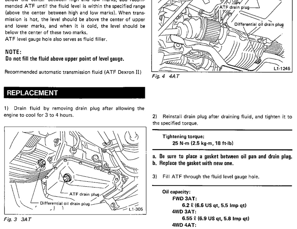 OEM SUBARU ATF (Automatic Transmission Fluid) — Subaru Forester, 2.0 л.,  2008 года на DRIVE2