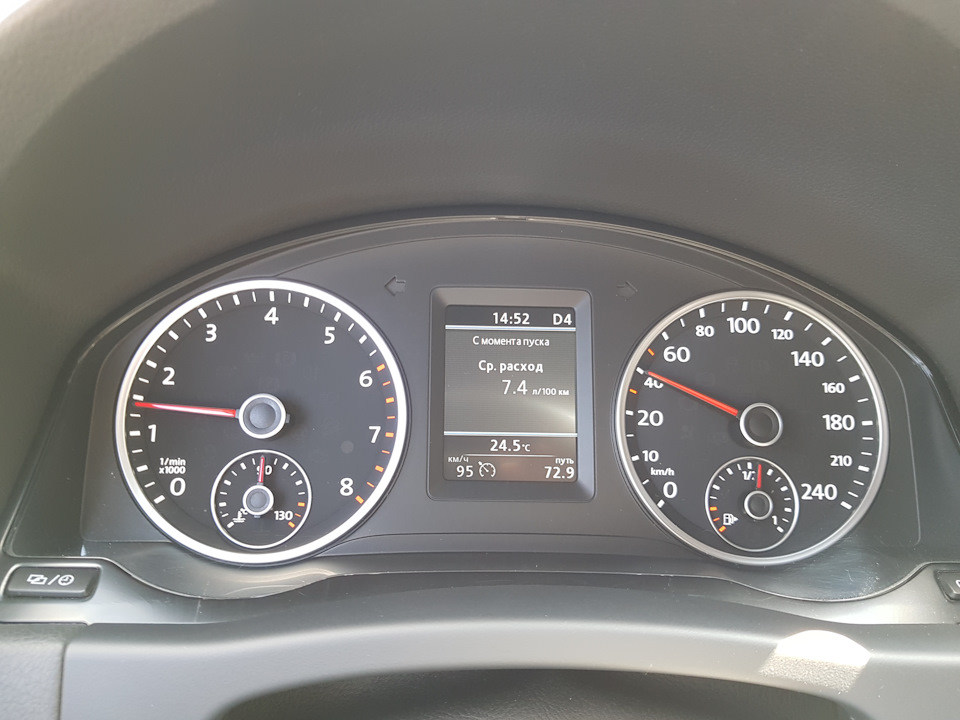 Расход топлива Тиг R-211 (R-line) — Volkswagen Tiguan (1G), 2 л, 2013 ...