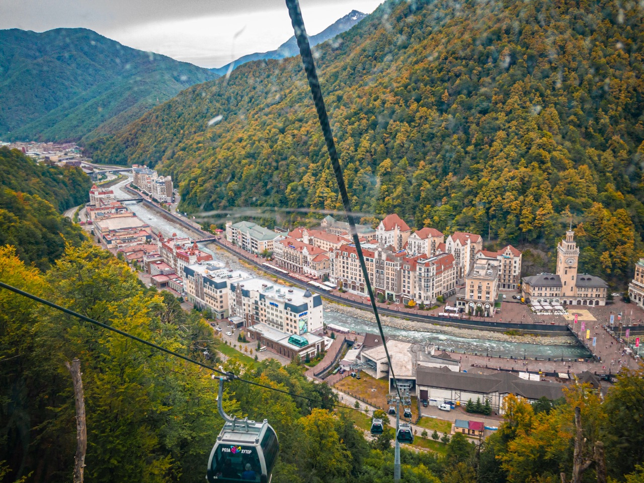 Панорама горы роза Хутор