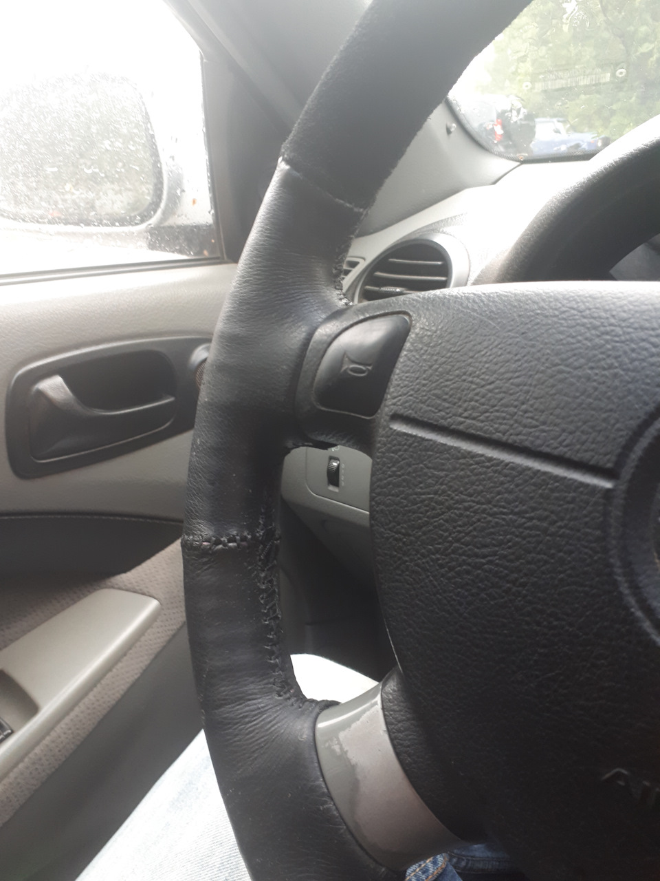 Сделал оплетку из кожи на руль — Chevrolet Lacetti SW, 1,6 л., 2006 ...