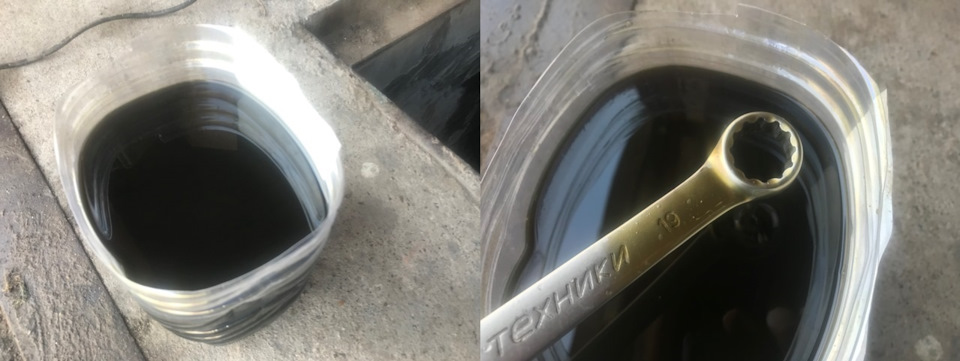 Масло нормальное, очень жидкое, состояние видно — Skoda Octavia A7 Mk3