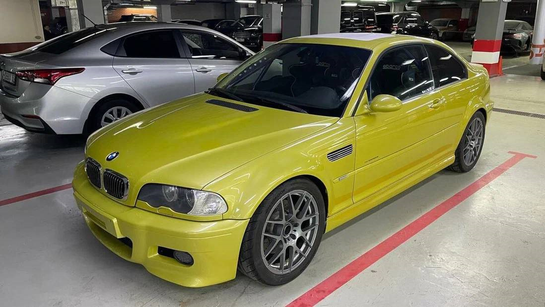 BMW m3 e46 желтая