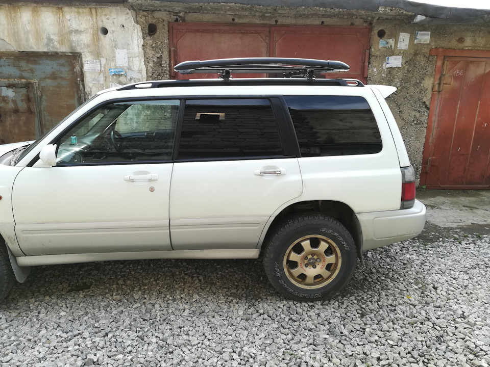 Багажник на крышу для лесника — Subaru Forester (SF), 2 л, 1998 года ...