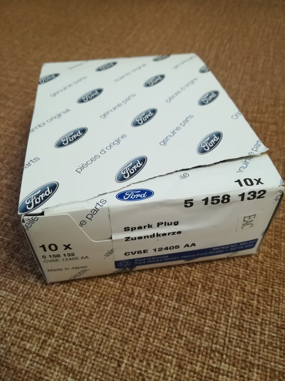 5158132 Свеча зажигания / 2,0/2,3/2,5 Duratec/Dohc 07~ Ford | Запчасти ...