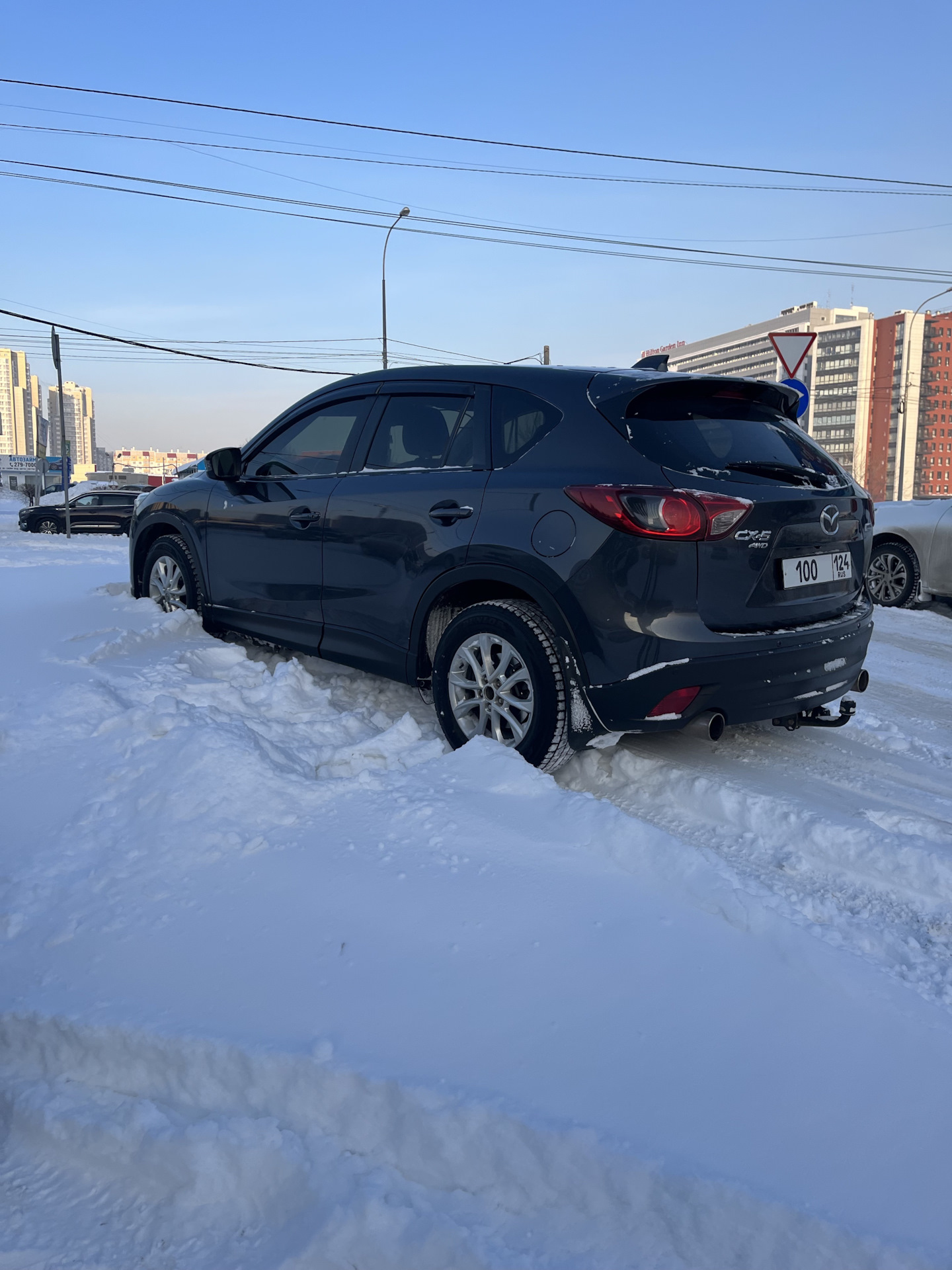#9 установка Бинар 5с ️ + новый АКБ Exide efb — Mazda CX-5 (1G), 2 л ...