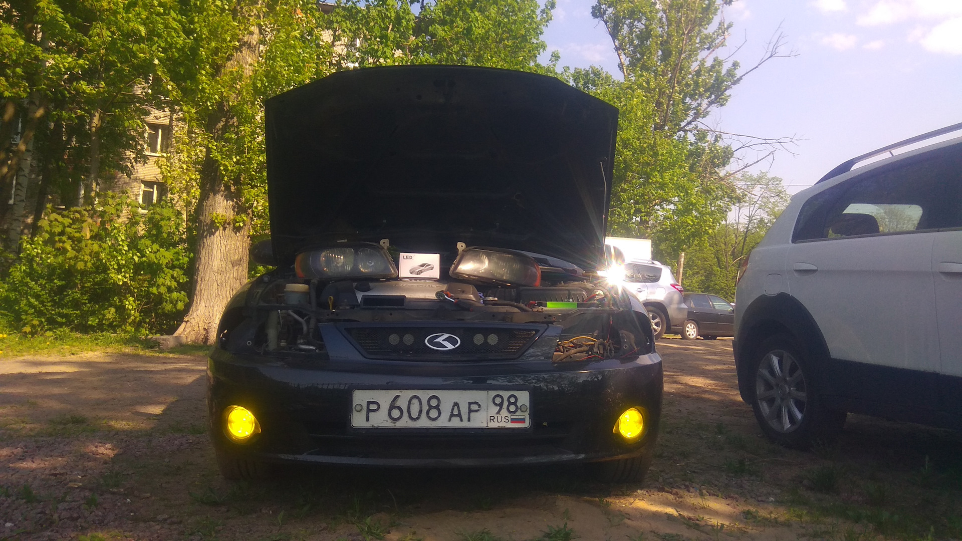 Led в птф — KIA Spectra, 1,6 л., 2007 года | стайлинг | DRIVE2