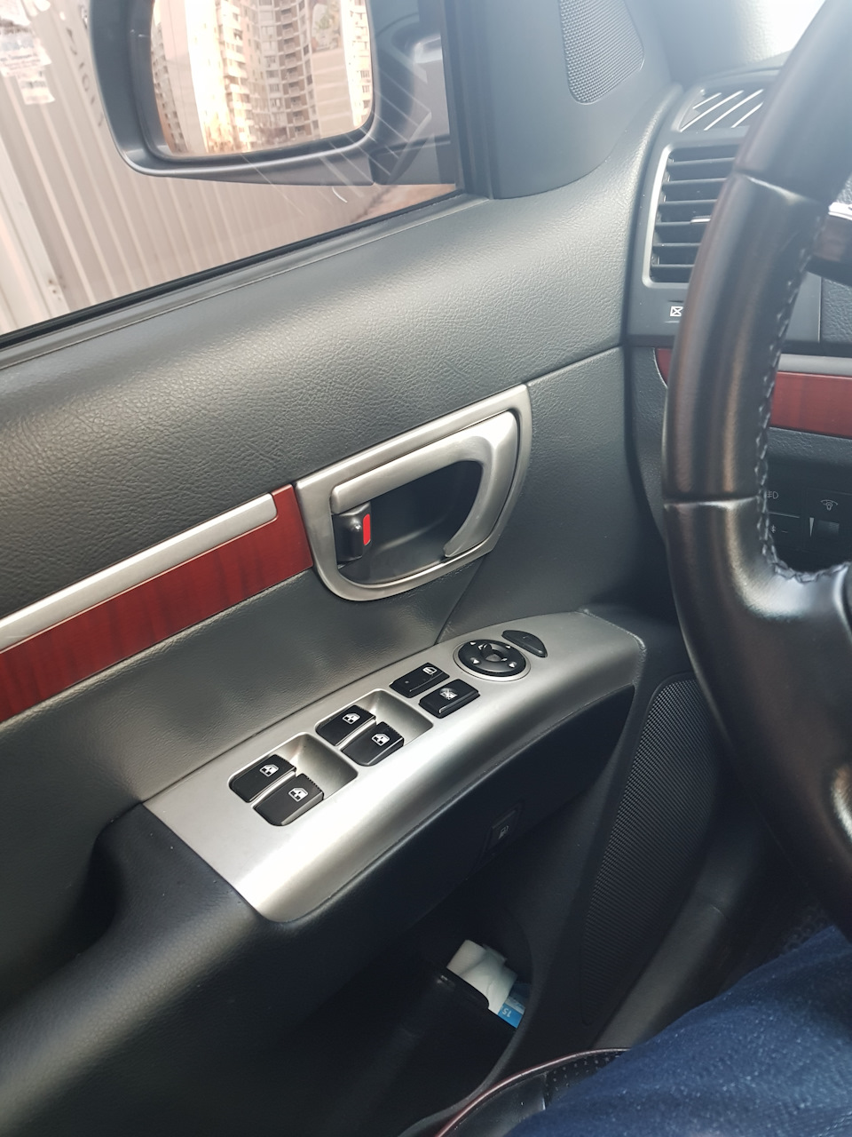 Накладки ручек двери Санта-Фе — Hyundai Santa Fe (2G), 2,7 л, 2007 года ...