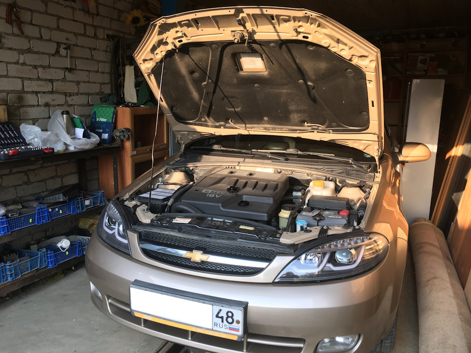 057 "Время ТО": замена масла, масляного фильтра, а также воздушного ...