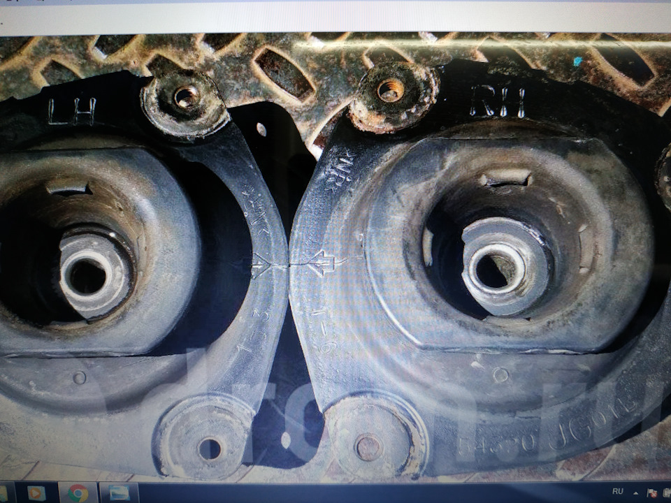 Замена подушек передних стоек и подшипников передних стоек — Nissan ...