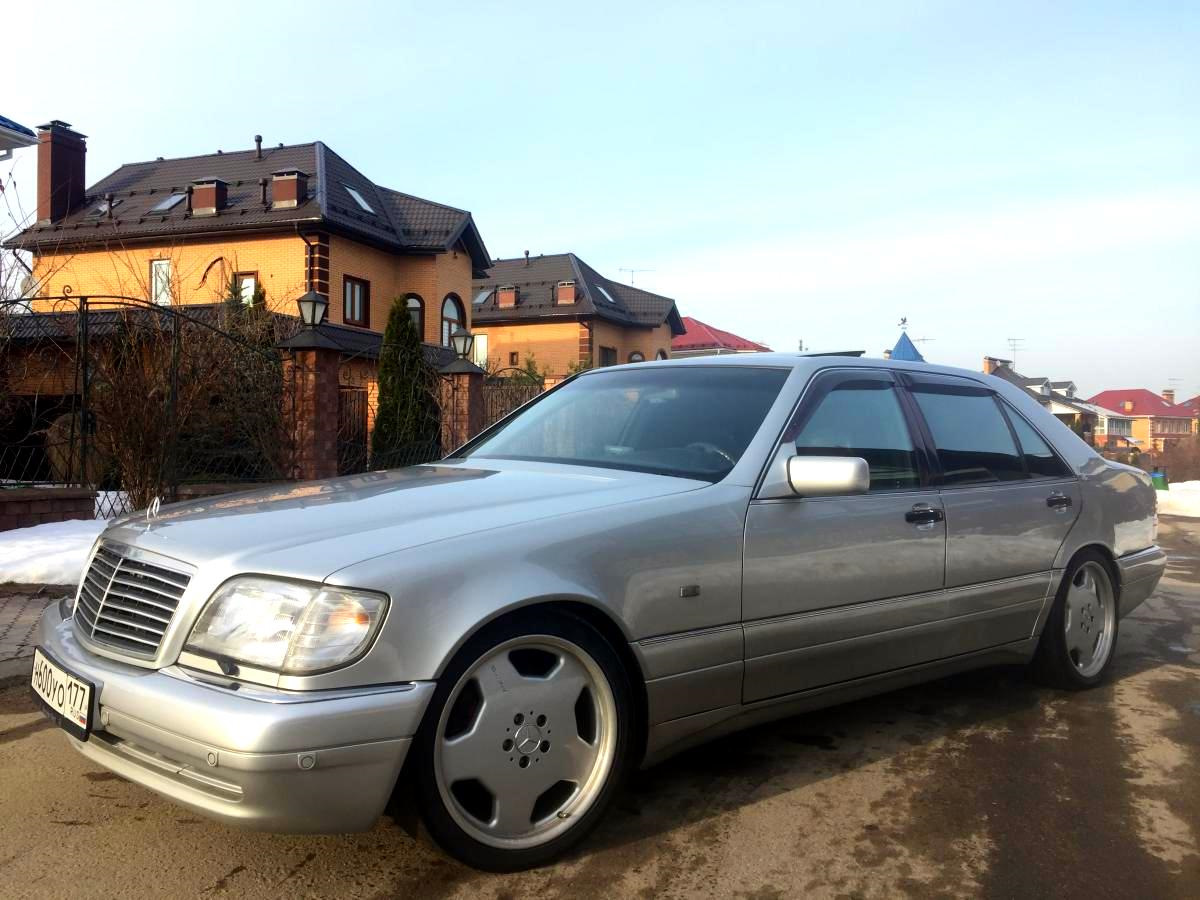 Mercedes w140 на дисках AMG