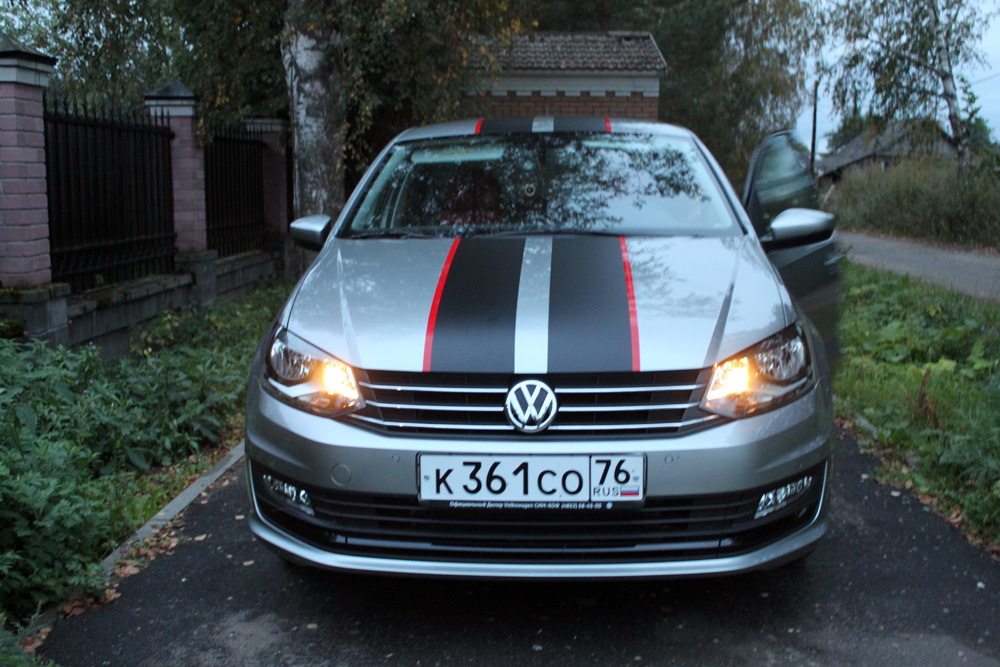 Полосы на VW Polo sedan gt