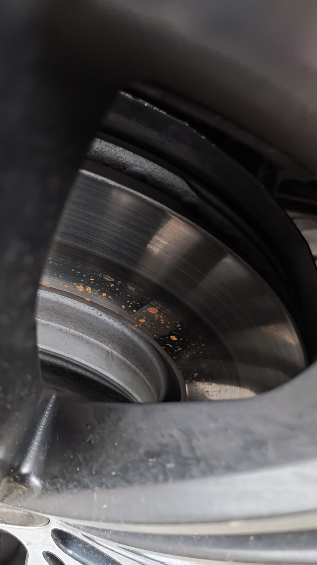 Фото передних тормозов. В продолжении про биение при торможении ...