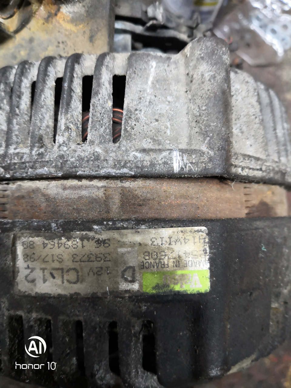 ревизия генератора — Citroen Evasion, 1,9 л, 1998 года | плановое ТО ...