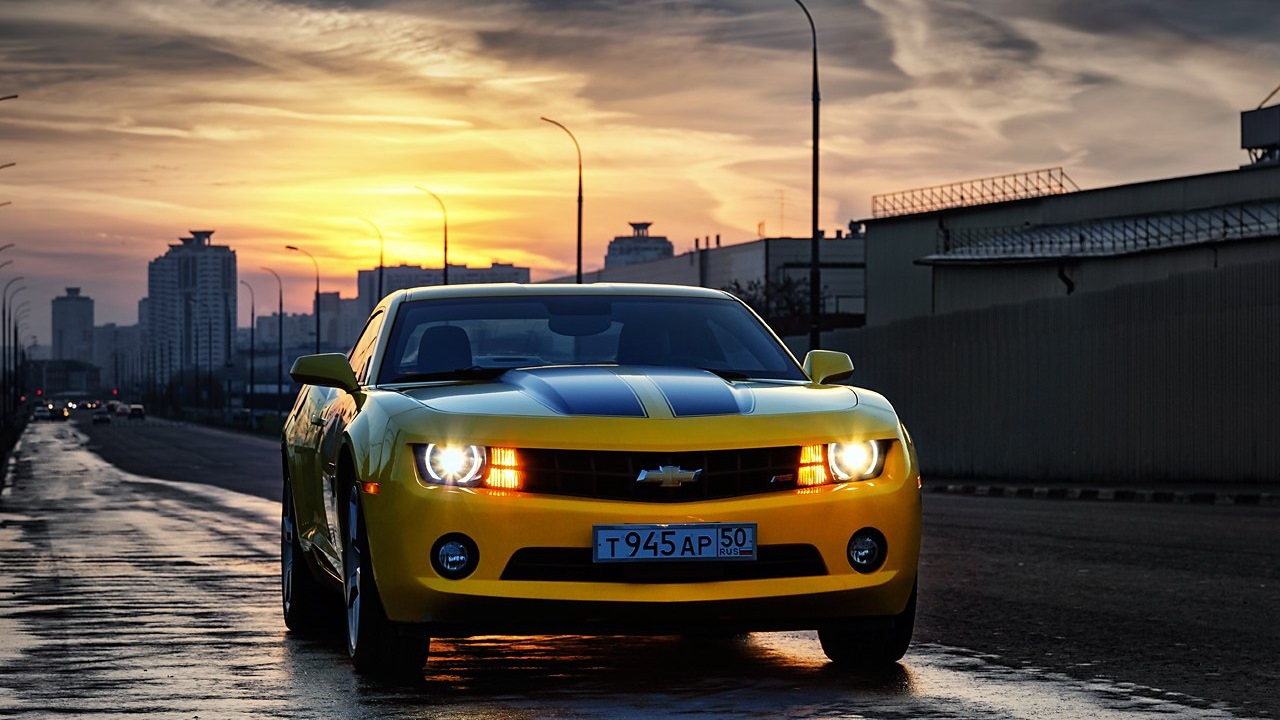 Chevrolet Camaro 4k ночь