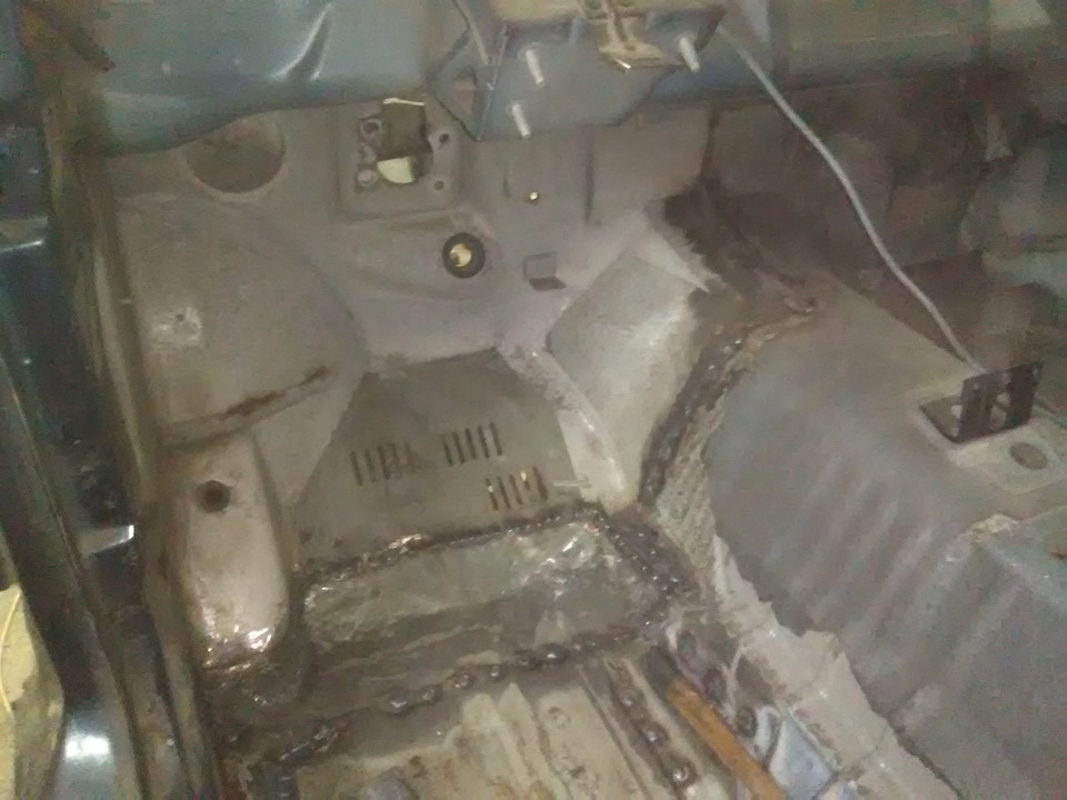 Кузовные работы. Форд Скорпио. Чищу чищу натираю. — Ford Scorpio I, 2 л ...