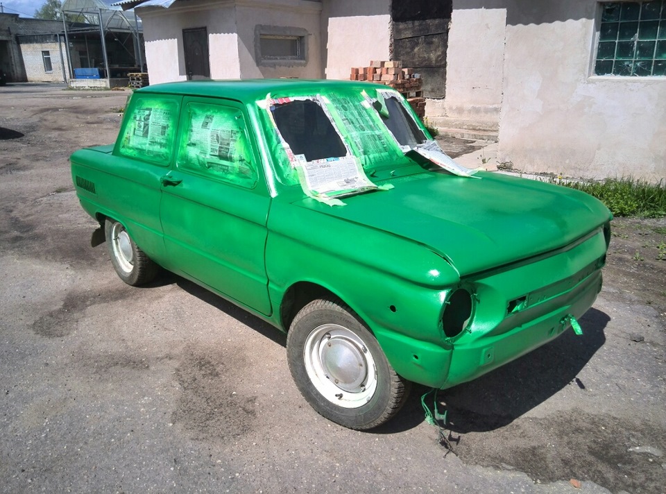 Покраска — ЗАЗ 968, 1,2 л, 1983 года | своими руками | DRIVE2