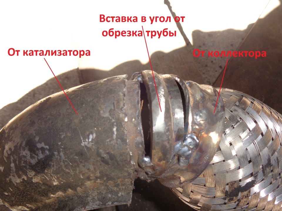 Гофра глушителя где находится на схеме