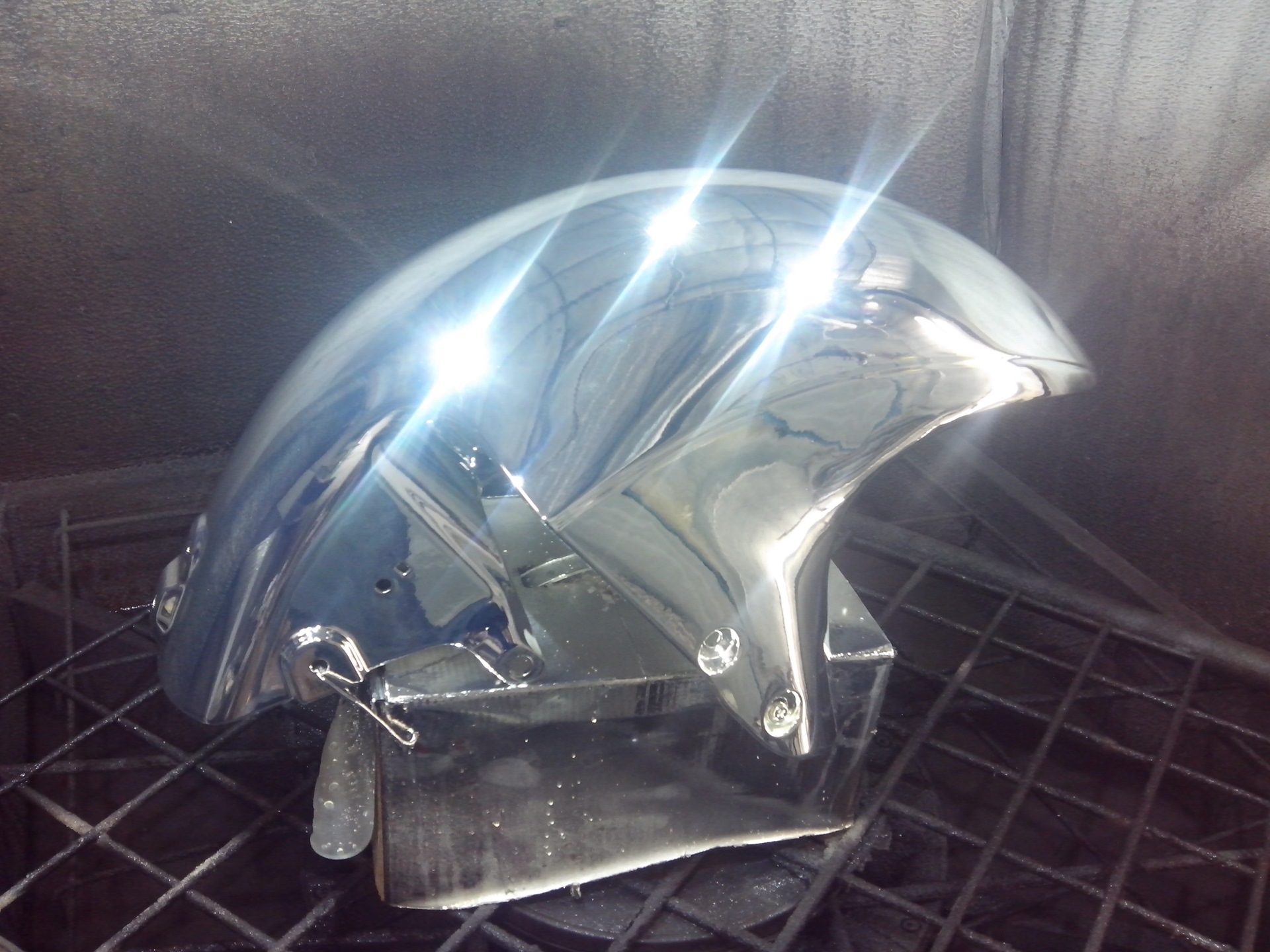 Захромировал крыло от мотоцикла) — DRIVE2